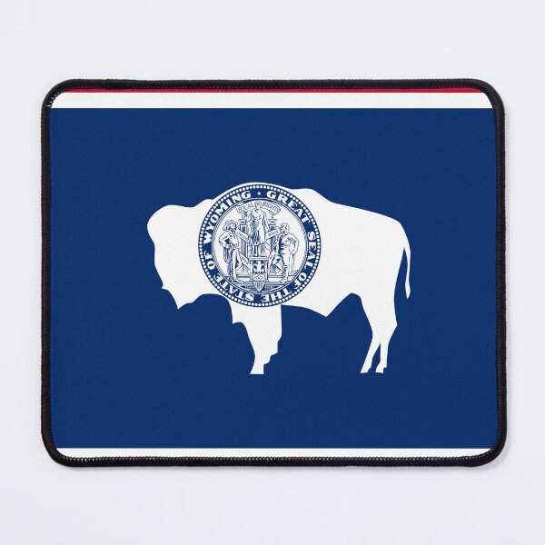 Item preview, Wyoming State Flag - Equality State & American Bison Pride designed and sold by NTGUILTY.