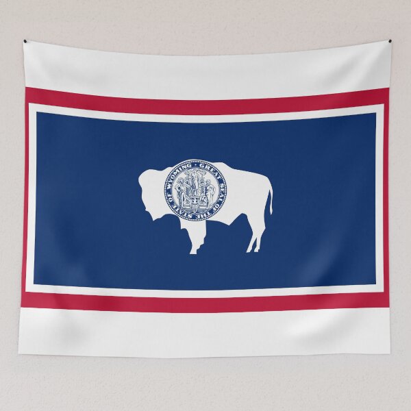 Item preview, Wyoming State Flag - Equality State & American Bison Pride designed and sold by NTGUILTY.