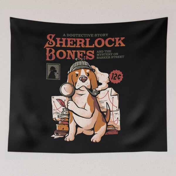 Item preview, Sherlock Bones Funny Dog Detective designed and sold by bapdhjtvrf38.