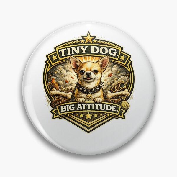 Item preview, Tiny Dog. Big Attitude. designed and sold by Throwing-Corn.