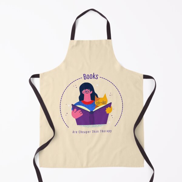 Item preview, Books Are Cheaper Than Therapy Funny Bookworm designed and sold by Sachie's Studio.