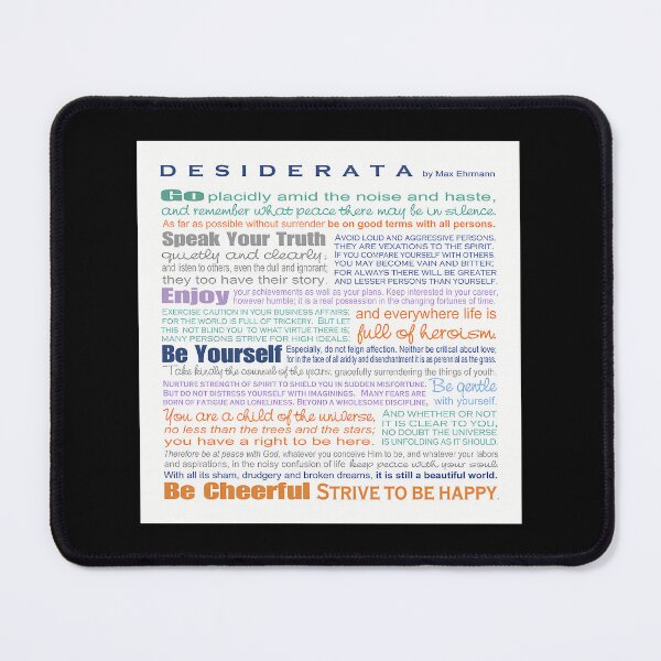 Item preview, Desiderata Poem Go Placidly Typography designed and sold by yqqrghdmzl33.