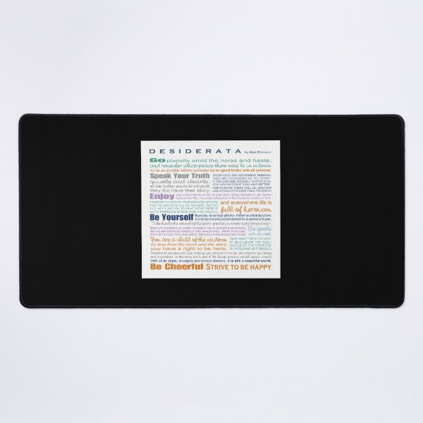 Item preview, Desiderata Poem Go Placidly Typography designed and sold by yqqrghdmzl33.