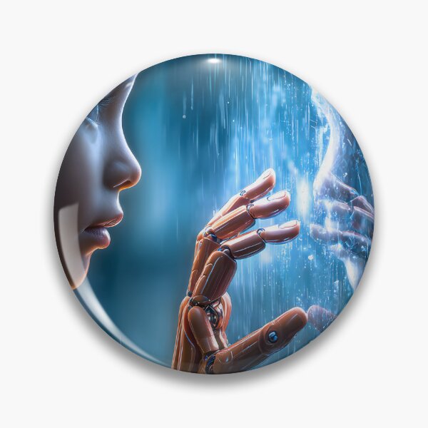 Item preview, A Child's Encounter with a Robotic Reflection designed and sold by Artessie.