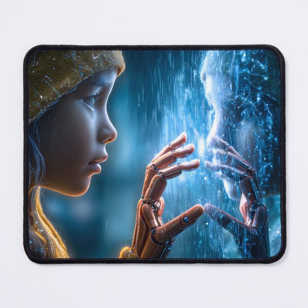 Item preview, A Child's Encounter with a Robotic Reflection designed and sold by Artessie.