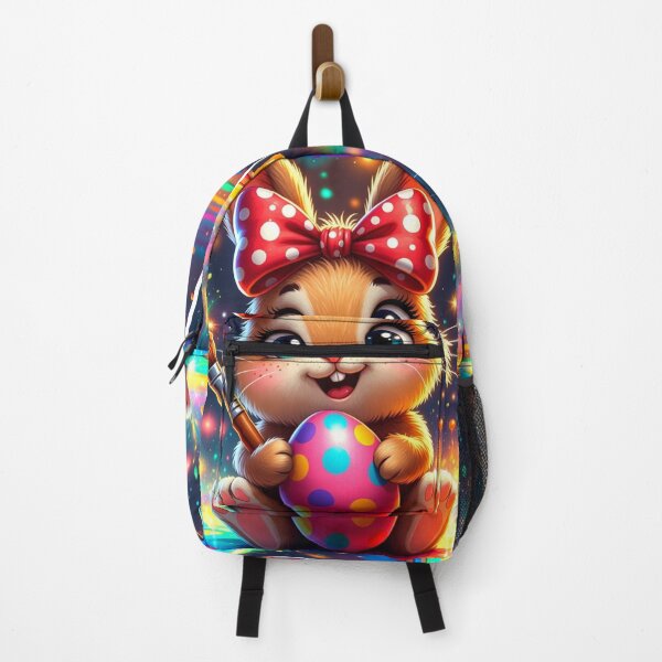 Item preview, Cute Easter Bunny Painting Colorful Egg designed and sold by PixelVibe782.