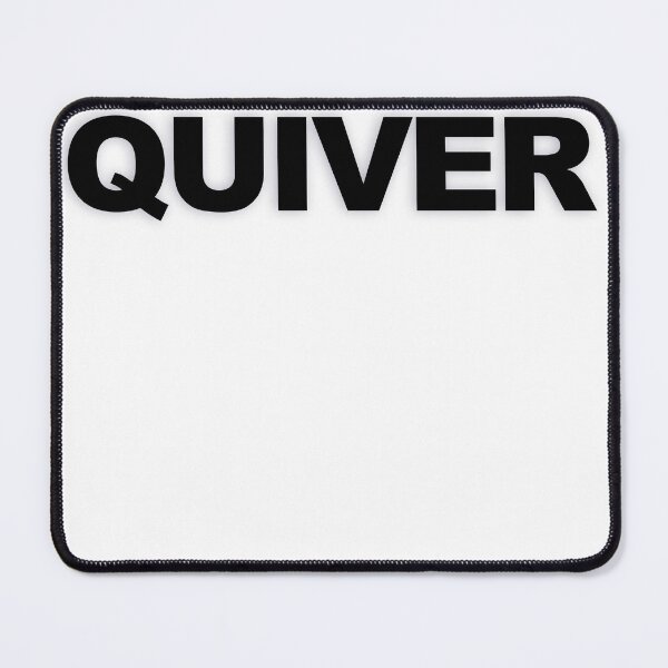 Item preview, QUIVER — Black Minimal Bold Type Statement designed and sold by WORDPAUSE.