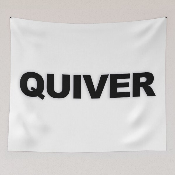 Item preview, QUIVER — Black Minimal Bold Type Statement designed and sold by WORDPAUSE.