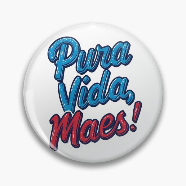 Item preview, Pura Vida Maes Slang Sticker designed and sold by TicoInk.
