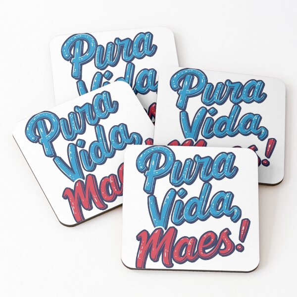 Item preview, Pura Vida Maes Slang Sticker designed and sold by TicoInk.