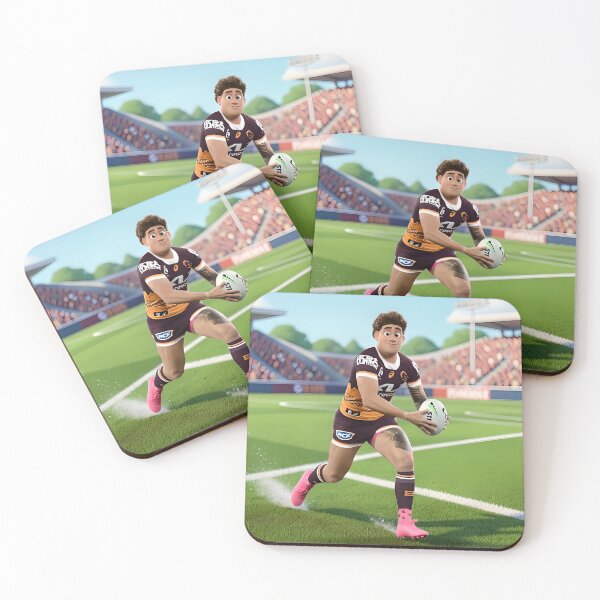 Item preview, Reece Walsh Brisbane Broncos Disney Pixar Style Poster designed and sold by Vibes To VIsual.