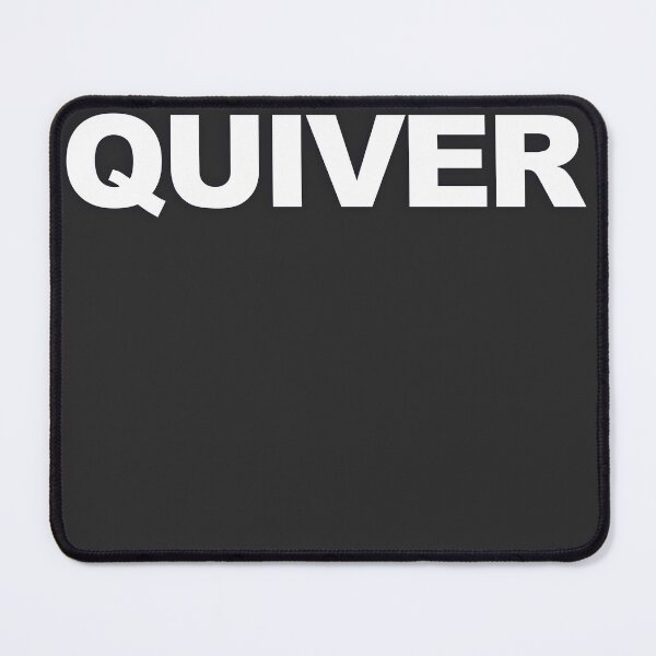 Item preview, QUIVER — White Minimal Bold Type Statement designed and sold by WORDPAUSE.