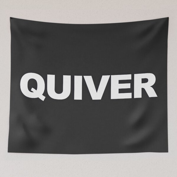 Item preview, QUIVER — White Minimal Bold Type Statement designed and sold by WORDPAUSE.