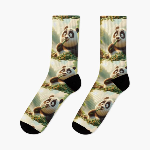 Artikelvorschau, Niedlicher Panda isst Bambus entworfen und verkauft von Mywaymylife.