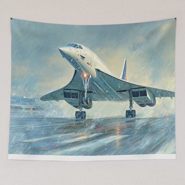 Item preview, Air France Concorde Takeoff in the Rain designed and sold by Skyframe Aviation.