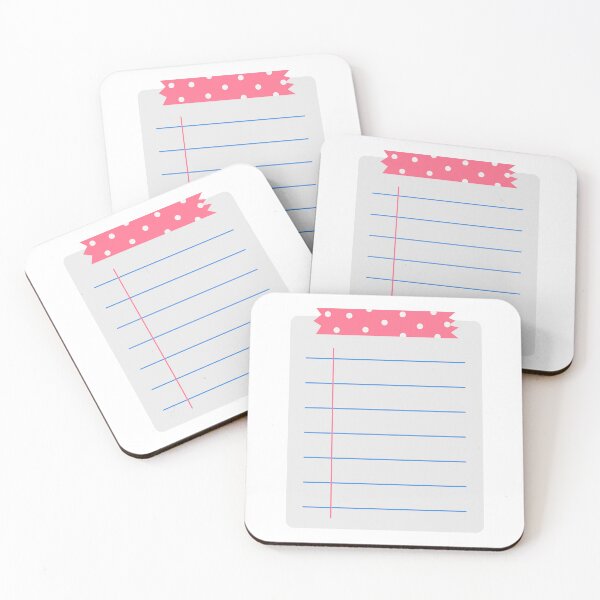 Item preview, Blank Note Paper with Polka Dot Washi Tape for Digital Planner Stationery and Office Memo Reminder designed and sold by nuchz.