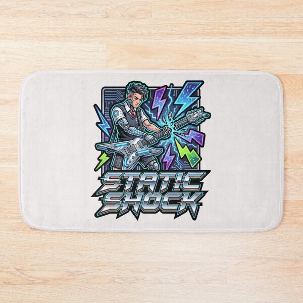 Item preview, Cyberpunk Y2K Rocker "Static Shock" Futuristic Bootleg Graphic designed and sold by benjyjump.