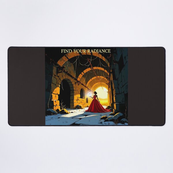 Item preview, "Find Your Radiance — Surreal Skincare Portrait in Red Gown" designed and sold by Creative-RE.