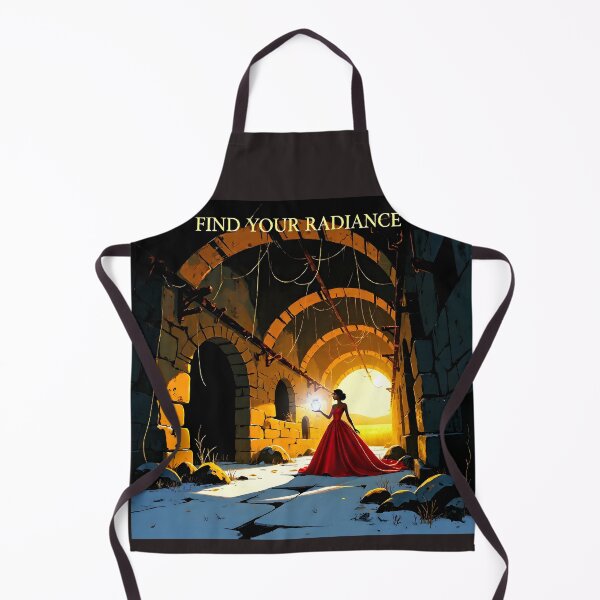 Item preview, "Find Your Radiance — Surreal Skincare Portrait in Red Gown" designed and sold by Creative-RE.