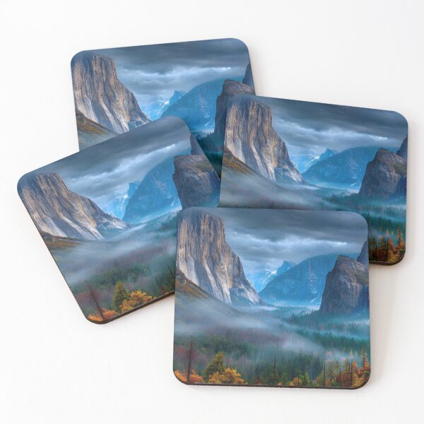 Item preview, Majestic Yosemite Valley in Autumn Fog and Colors designed and sold by Artessie.