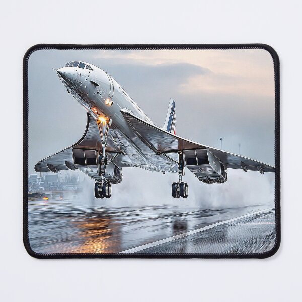 Item preview, Concorde Ignites Afterburners on Wet Tarmac designed and sold by Skyframe Aviation.