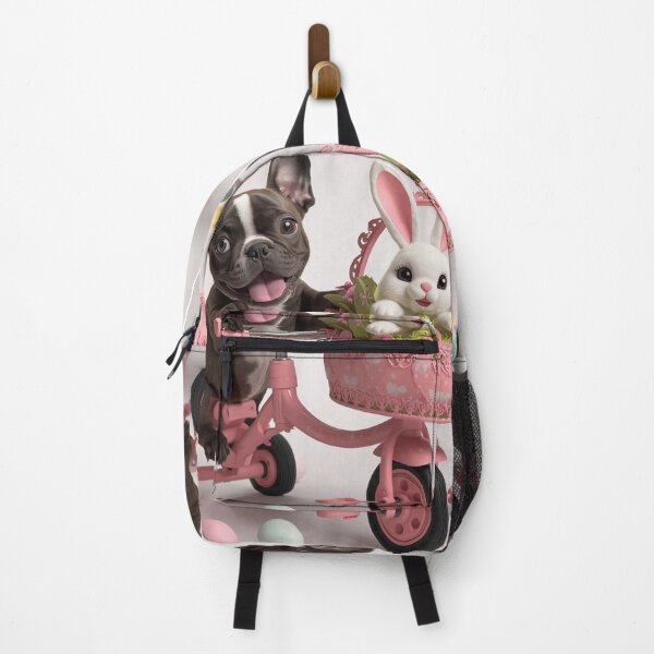Item preview, Cute French Bulldog and Easter Bunny Ride designed and sold by PixelVibe782.