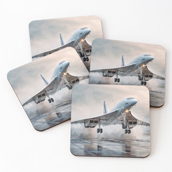 Item preview, Rain-Drenched Concorde Takeoff Moment designed and sold by Skyframe Aviation.