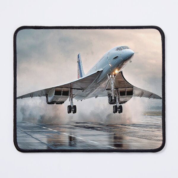Item preview, Rain-Drenched Concorde Takeoff Moment designed and sold by Skyframe Aviation.
