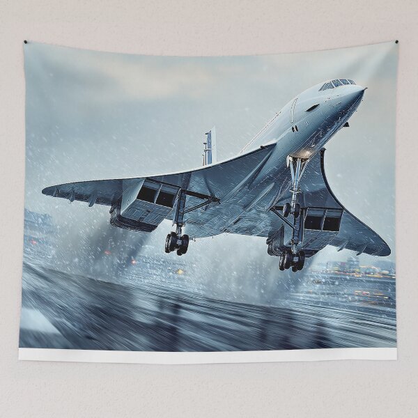 Item preview, Concorde Launching Through Storm Clouds designed and sold by Skyframe Aviation.