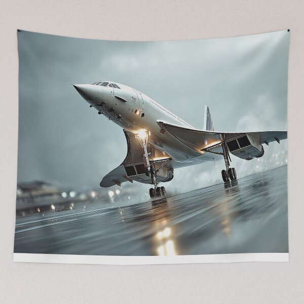 Item preview, Wet Runway Concorde Departure designed and sold by Skyframe Aviation.