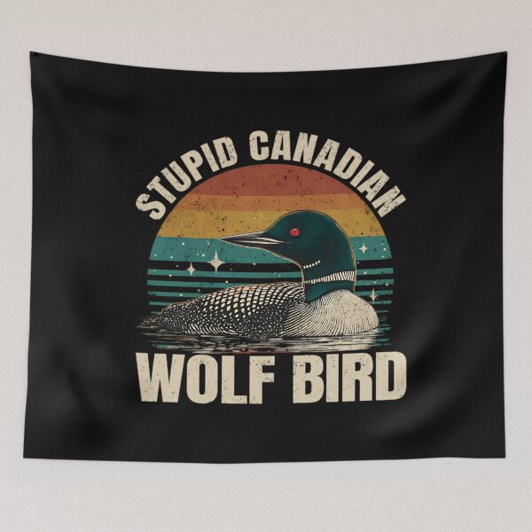 Item preview, Stupid Canadian Wolf Bird Cottage Heated Rivalry designed and sold by UlrichMerzano.