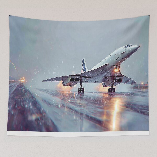 Item preview, Air France Concorde Breaking Through the Rain designed and sold by Skyframe Aviation.
