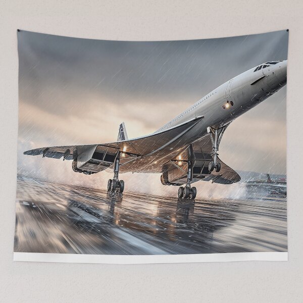 Item preview, Concorde Takeoff in Moody Weather designed and sold by Skyframe Aviation.