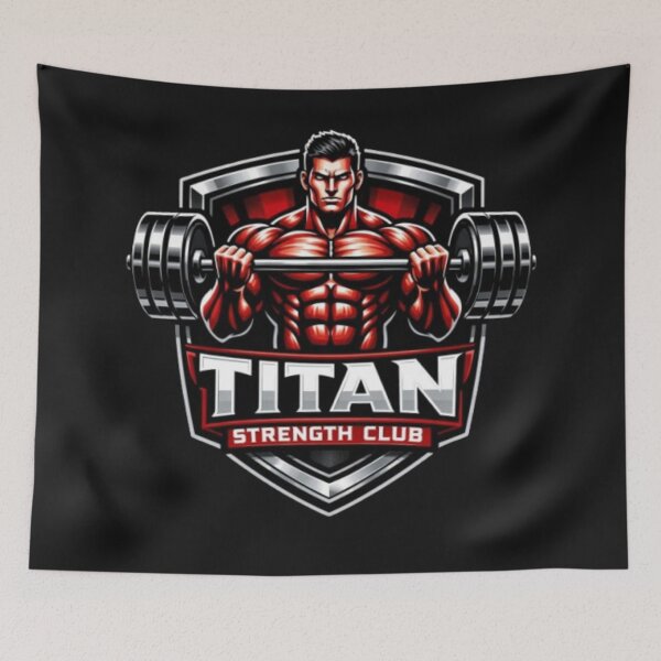 Item preview, Titan Strength Club Gym Shirt – Heavy Lifting Bodybuilding Power Tee designed and sold by wanado.