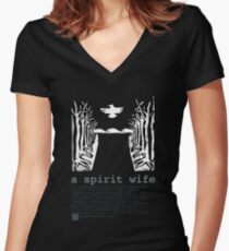 Geisterfrau 3 Shirt mit V-Ausschnitt
