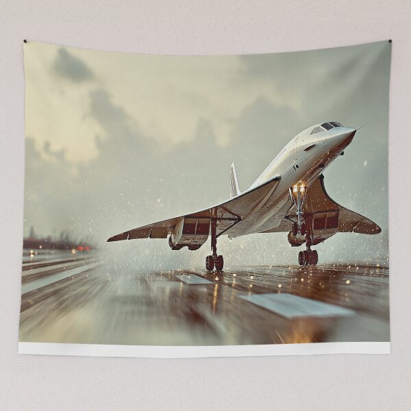 Item preview, Air France Concorde Climbing into Grey Skies designed and sold by Skyframe Aviation.