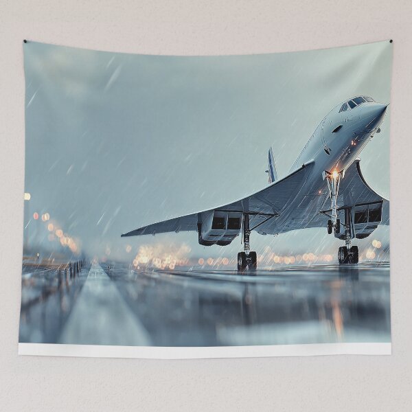 Item preview, Concorde Thundering Down a Wet Runway designed and sold by Skyframe Aviation.