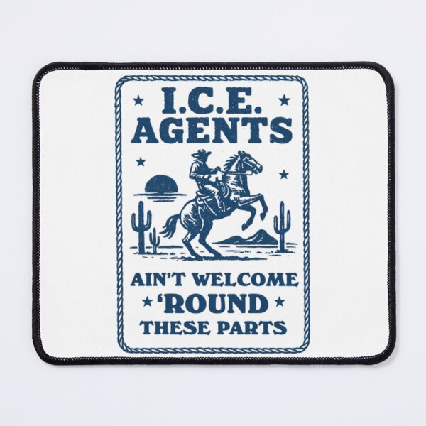 Item preview, Anti ICE Agents Vintage Cowboy Western Political Leftist Anti Deportation designed and sold by GesanoSchuza.