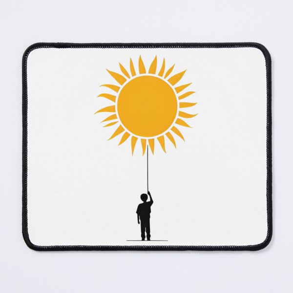 Item preview, Boy Holding the Sun Minimalist Line Art designed and sold by AlxVel.