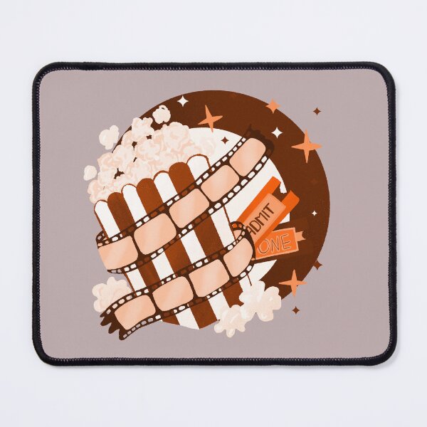 Item preview, Movie night retro bubble badge - sepia tones designed and sold by Home Cyn Home.