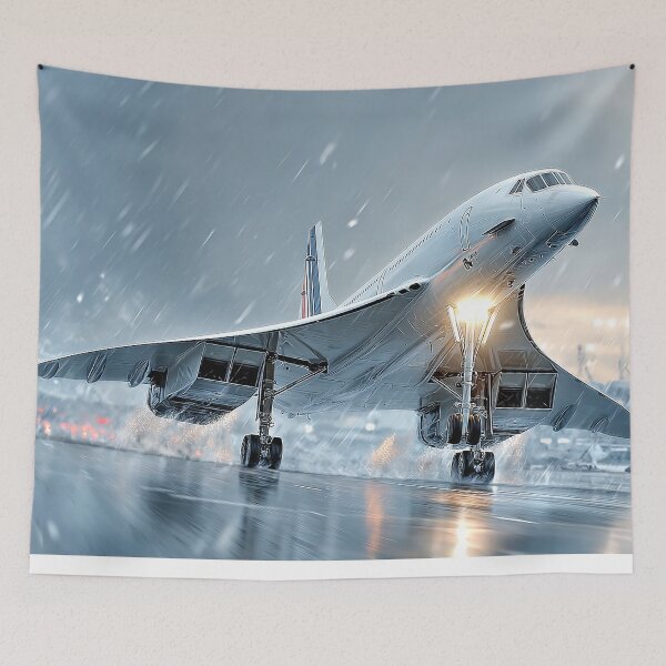 Item preview, Concorde Rising Through Mist and Rain designed and sold by Skyframe Aviation.