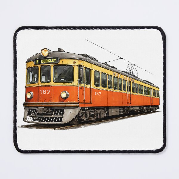 Item preview, Key Route F Line Train: Celebrate East Bay transit history in timeless retro style. designed and sold by PIXEL POP DESIGNS - Beyond the Norm!.