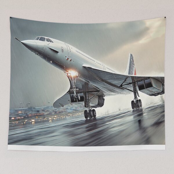 Item preview, Air France Concorde on a Rainy Morning designed and sold by Skyframe Aviation.