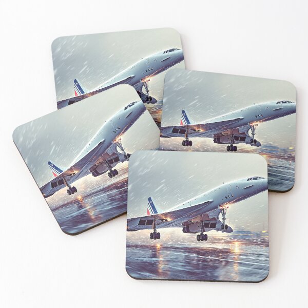 Item preview, Rain-Soaked Airport Concorde Launch designed and sold by Skyframe Aviation.