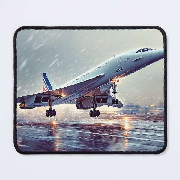 Item preview, Rain-Soaked Airport Concorde Launch designed and sold by Skyframe Aviation.