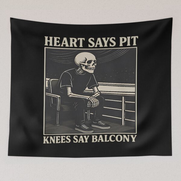 Item preview, Heart Says Pit Knees Say Balcony designed and sold by GesanoSchuza.