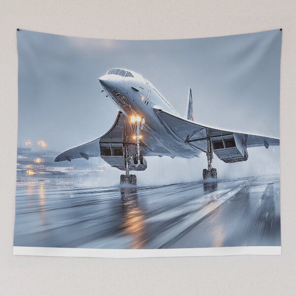 Item preview, Concorde Takeoff Under Stormy Skies designed and sold by Skyframe Aviation.