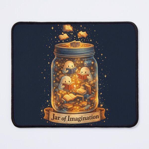 Item preview, Jar of Imagination – Magical Book Lover Illustration designed and sold by 97Ts.