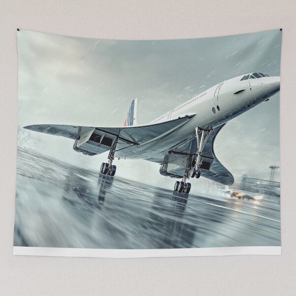 Item preview, Supersonic Jet Lifting Off in the Rain designed and sold by Skyframe Aviation.