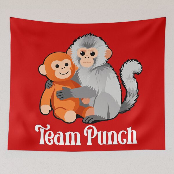Item preview, Cute Monkey Punch Panchi Kun Japan Baby Monkey Team Punch design designed and sold by Colorfulman.